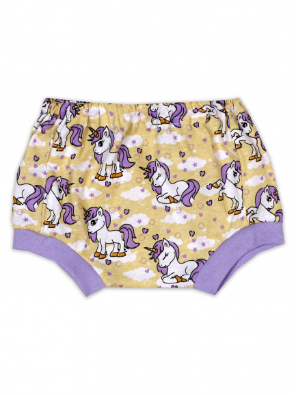 Трусы под подгузник единорожка/желтый