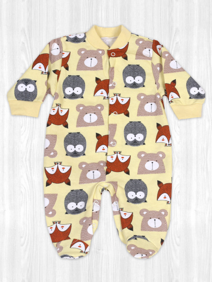Комбинезон футер совы/лисы