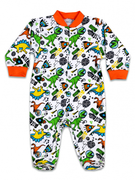 Комбинезон начес птеро/оранж