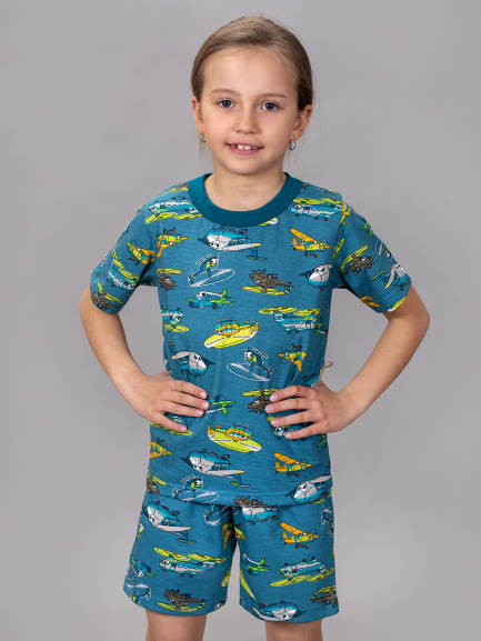 Пижама для детей вертолет/самолет