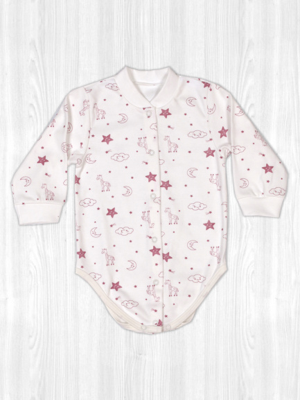 Боди для детей жираф/бордо