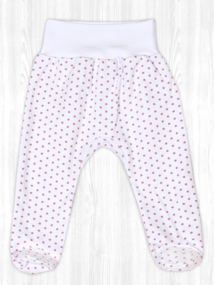 Ползунки на рибане горох/розовый