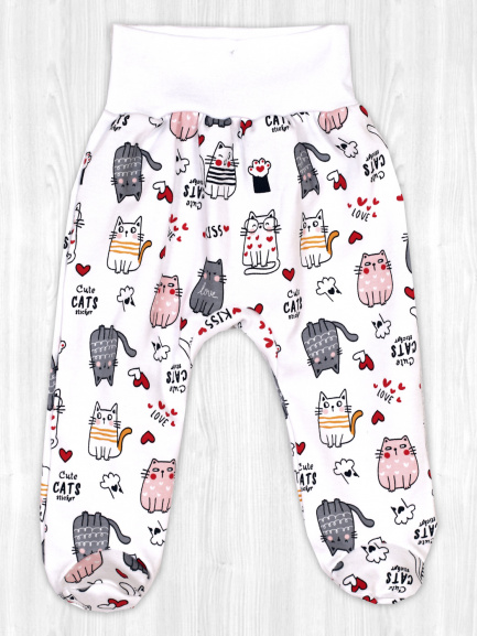 Ползунки на рибане котик/любимый