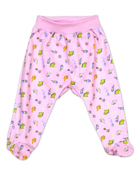 Ползунки детские гном/розовый