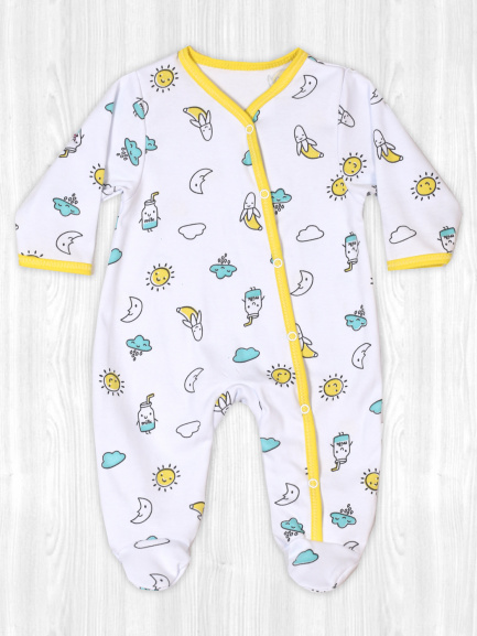 Комбинезон интерлок солнце/милк