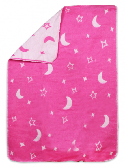 Одеяло байка 100*118см малина